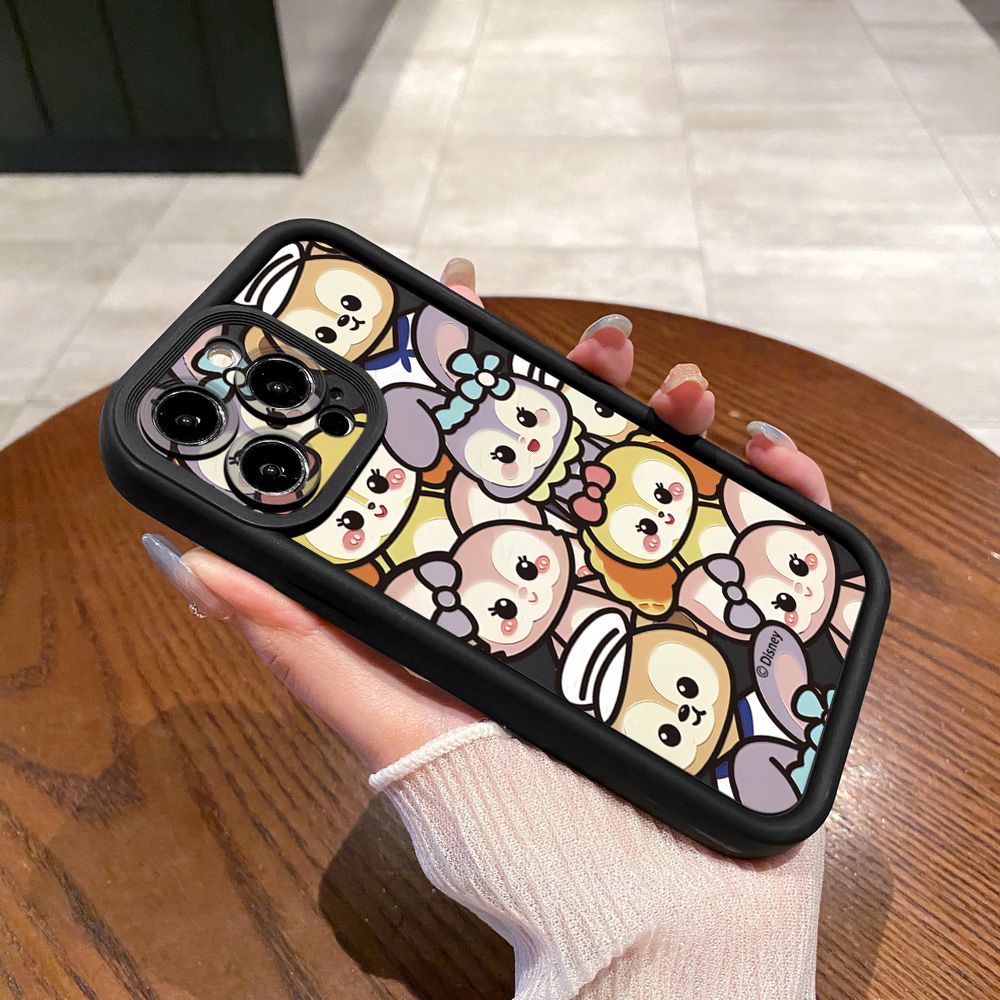 for iPhone 15 Pro Max 14 Plus 13 12 11 XR 8 7 SE 2022 XS Cute Winnie Bear Full Protective Phone Case Anti Drop Cover