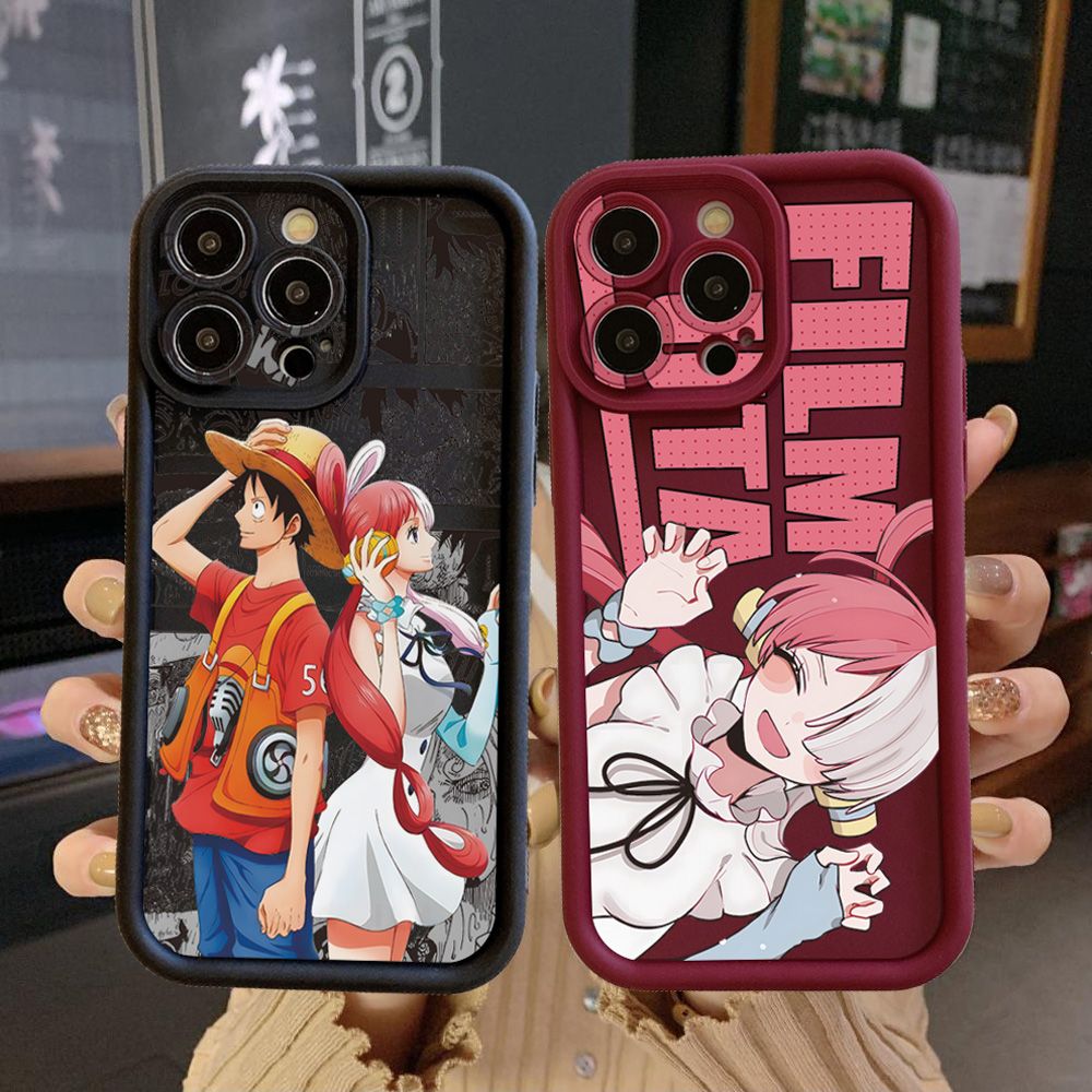 for Realme C67 C53 C51 Note 50 C21Y C25Y C33 C30 C35 9i One Piece Film Uta Luffy Full Protective Phone Case Anti Drop Cover