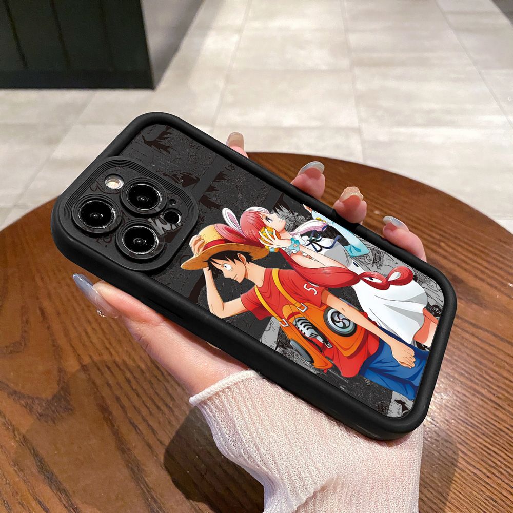 for Realme C67 C53 C51 Note 50 C21Y C25Y C33 C30 C35 9i One Piece Film Uta Luffy Full Protective Phone Case Anti Drop Cover