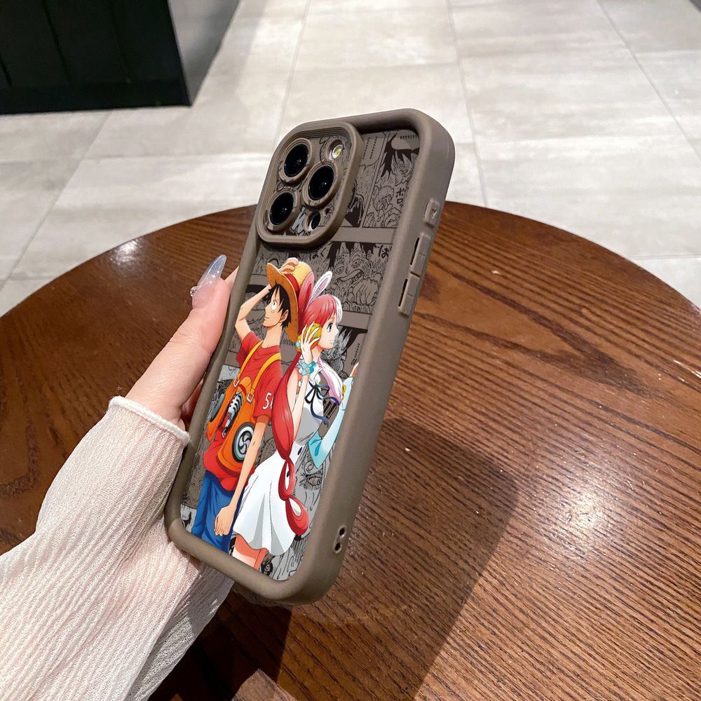 for Realme C67 C53 C51 Note 50 C21Y C25Y C33 C30 C35 9i One Piece Film Uta Luffy Full Protective Phone Case Anti Drop Cover