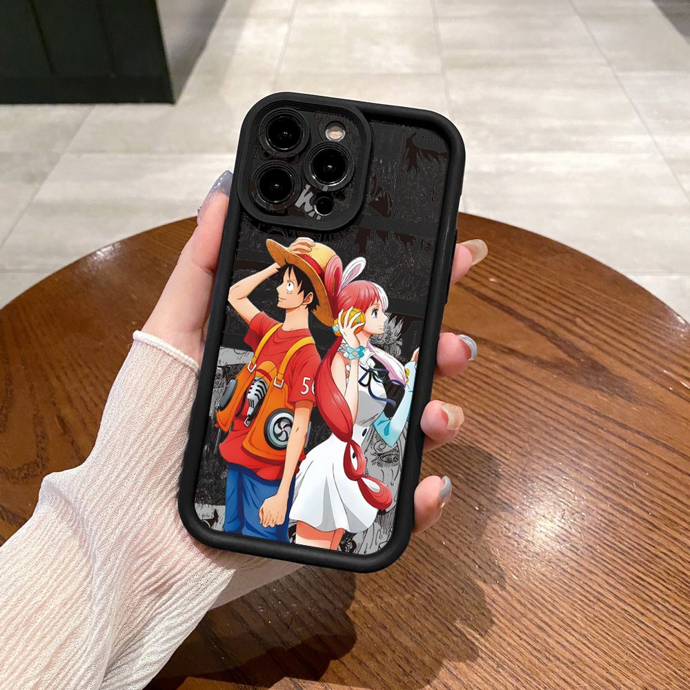 for Realme C67 C53 C51 Note 50 C21Y C25Y C33 C30 C35 9i One Piece Film Uta Luffy Full Protective Phone Case Anti Drop Cover