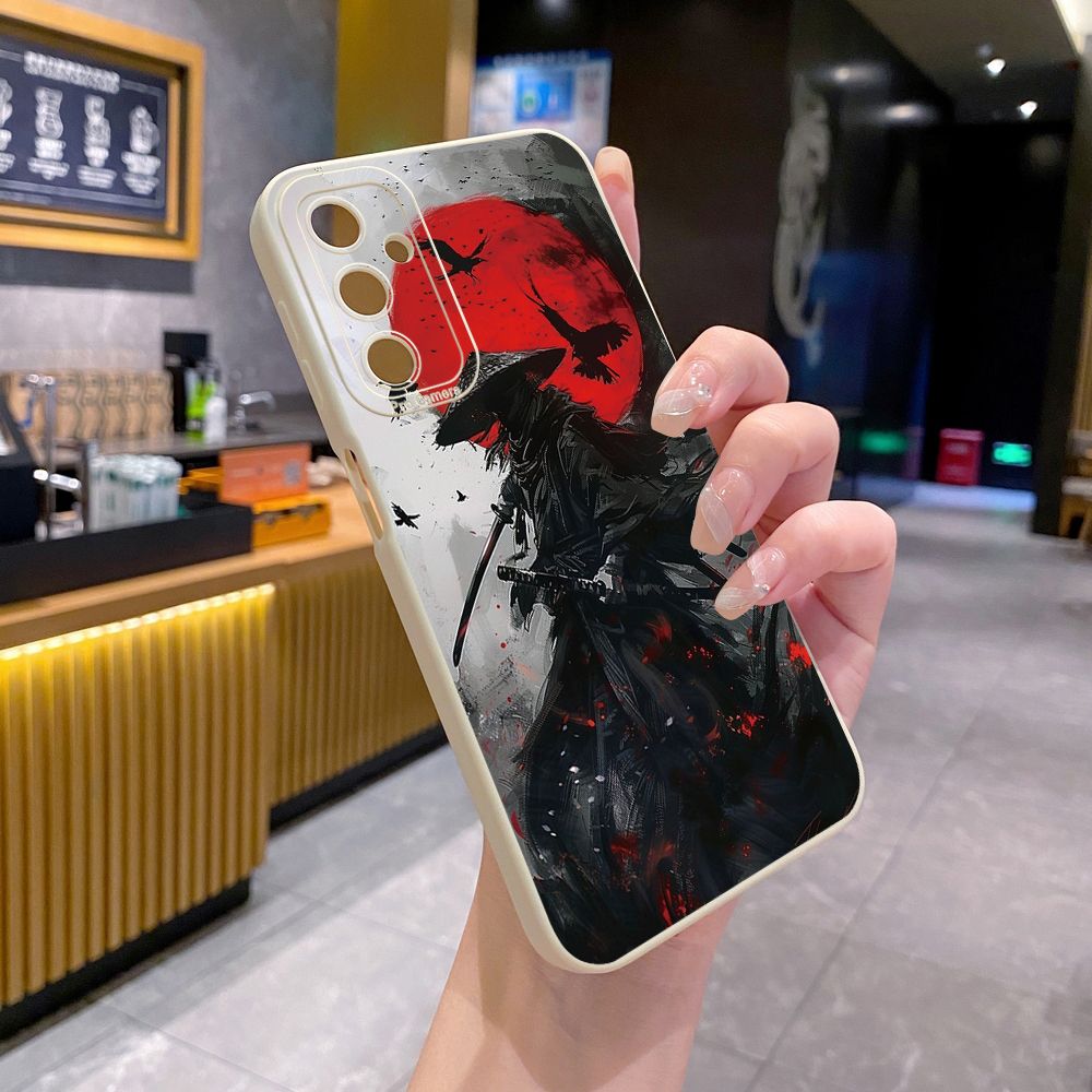 for Samsung Galaxy A15 A05 A35 A55 A04E A14 A24 A34 A54 A33 A53 A73 5G A32 A52S A72 A31 A51 A71 A11 A50 A03S Cobweb Halloween Full Protective Case Anti Drop Cover