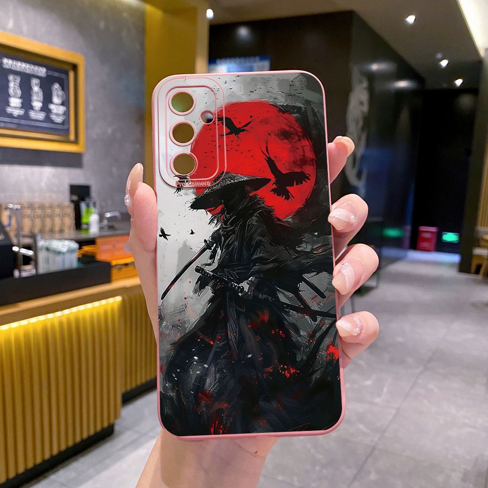 for Samsung Galaxy A15 A05 A35 A55 A04E A14 A24 A34 A54 A33 A53 A73 5G A32 A52S A72 A31 A51 A71 A11 A50 A03S Cobweb Halloween Full Protective Case Anti Drop Cover