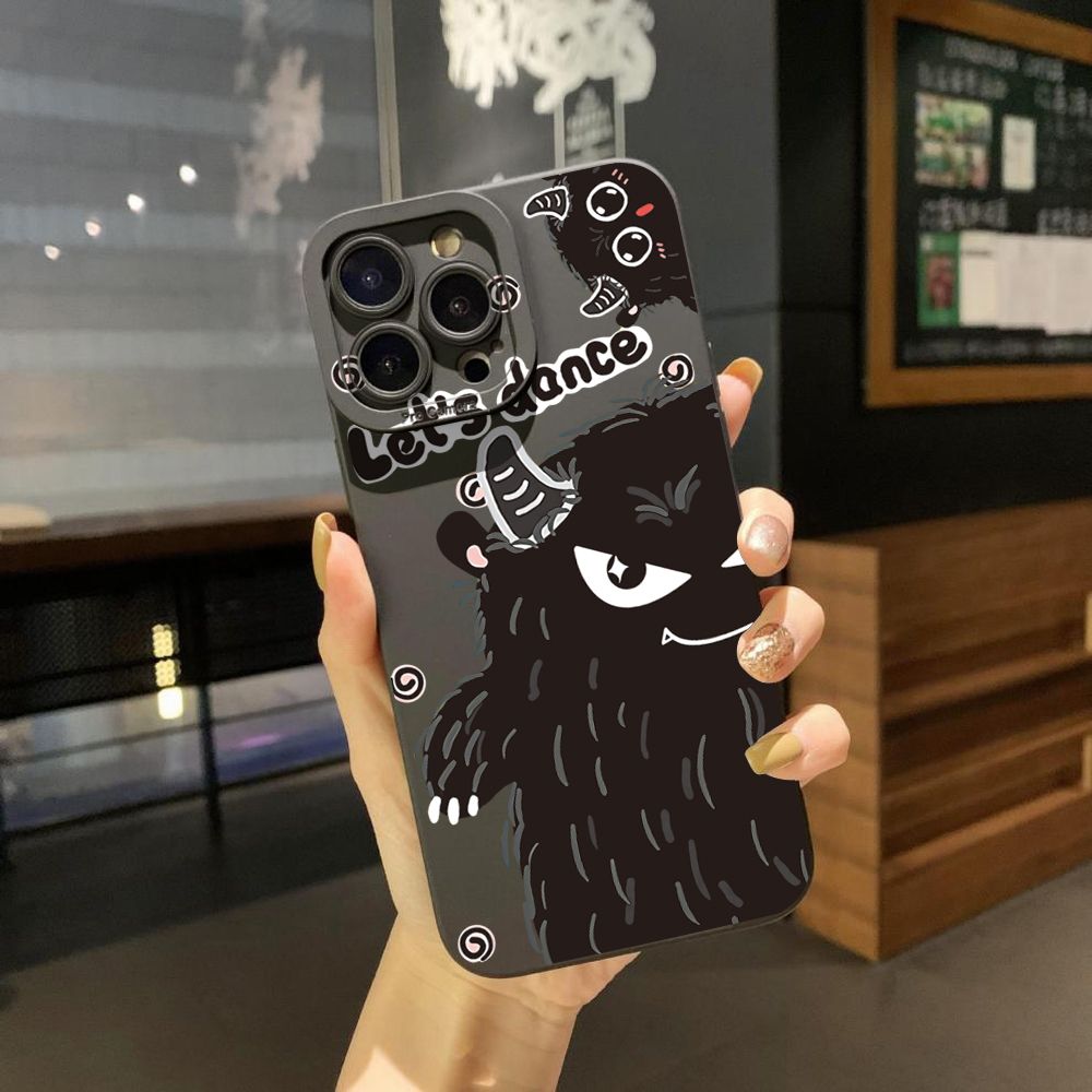 for iPhone 15 Pro Max 14 Plus 13 Pro Max 12 iPhone 11 XR 8 7 SE 2022 XS Max Let Dance Cookie Monster Full Protective Case Anti Drop Cover
