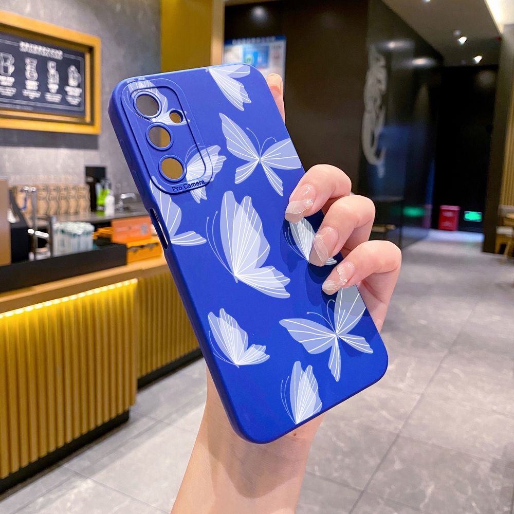 for Samsung Galaxy A15 A05 A35 A55 A04E A14 A24 A34 A54 A33 A53 A73 5G A32 A52S A72 A31 A51 A71 A11 A50 A03S Drawing Butterfly Retro Full Protective Case Anti Drop Cover
