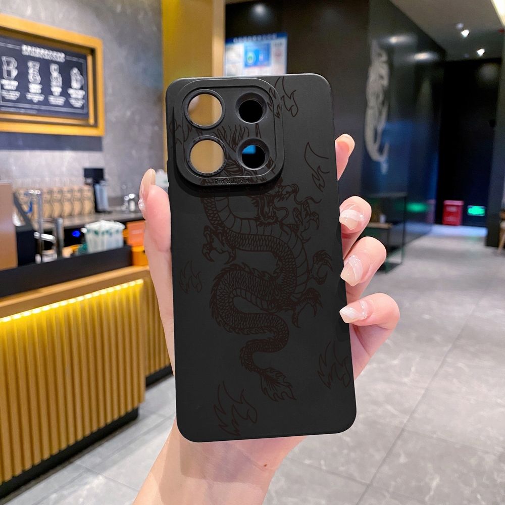 for Xiaomi Redmi Note 13 12 Pro 5G 12S 11S 13C A1 10 Pro 4G 10S Redmi 10C 9C 9S A2 Chinese Dragon Full Protective Case Anti Drop Cover