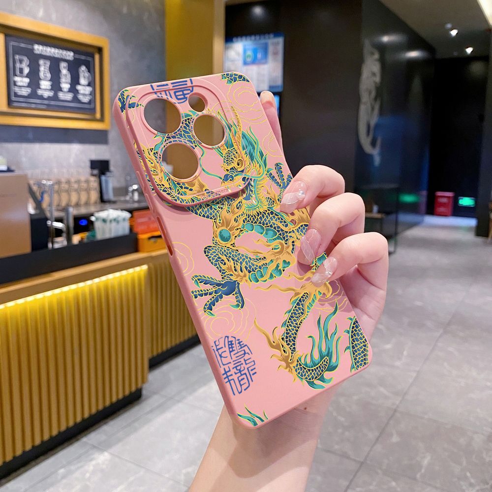 for Infinix Hot 40i 40 Pro Note 12 G96 Note 30 Hot 20 Play 20S 12i 30i 20i 10S 11 10 Play 11S 10i Smart 7 6 HD X6511 X657B X6512 Zero 30 5G Chinese Dragon Full Protective Case Anti Drop Cover