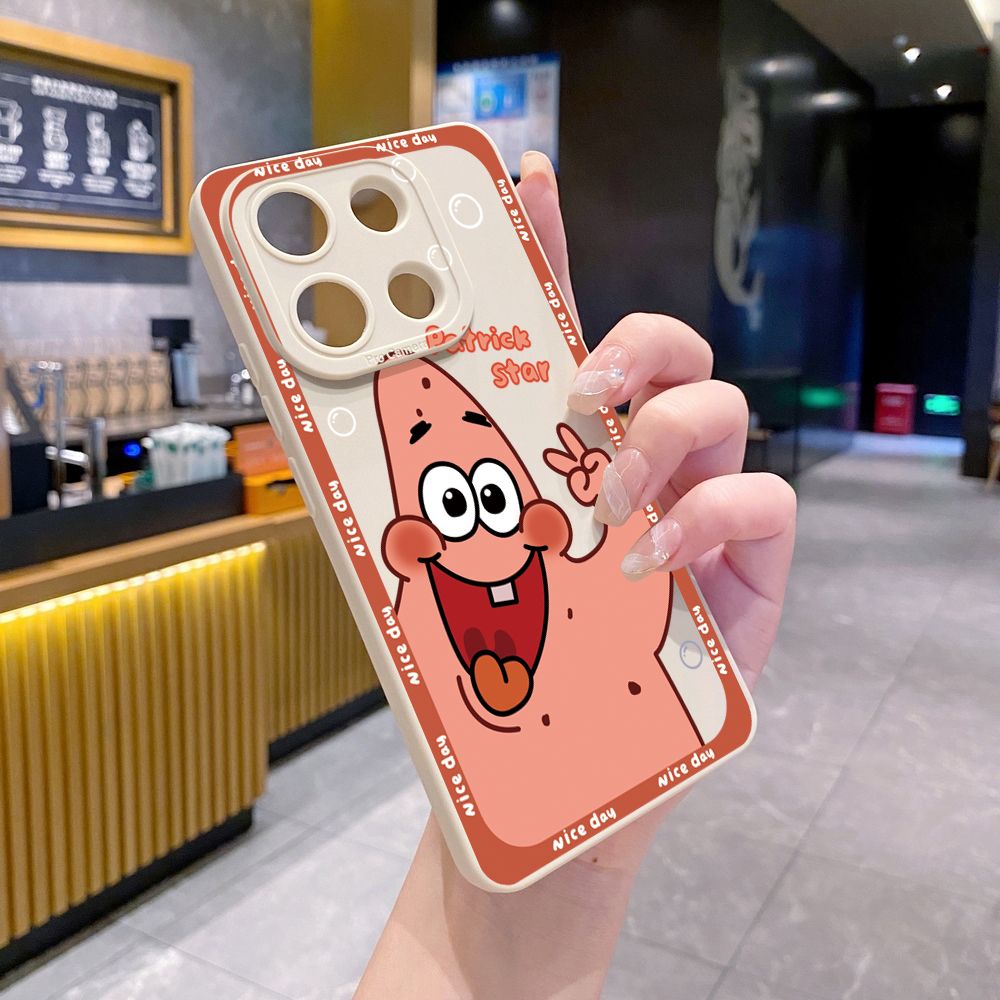 for Xiaomi Redmi Note 13 12 Pro 5G 12S 11S 13C A1 10 Pro 4G 10S Redmi 10C 9C 9S A2 Bubble Sponge Bob Patrick Star Full Protective Case Anti Drop Cover