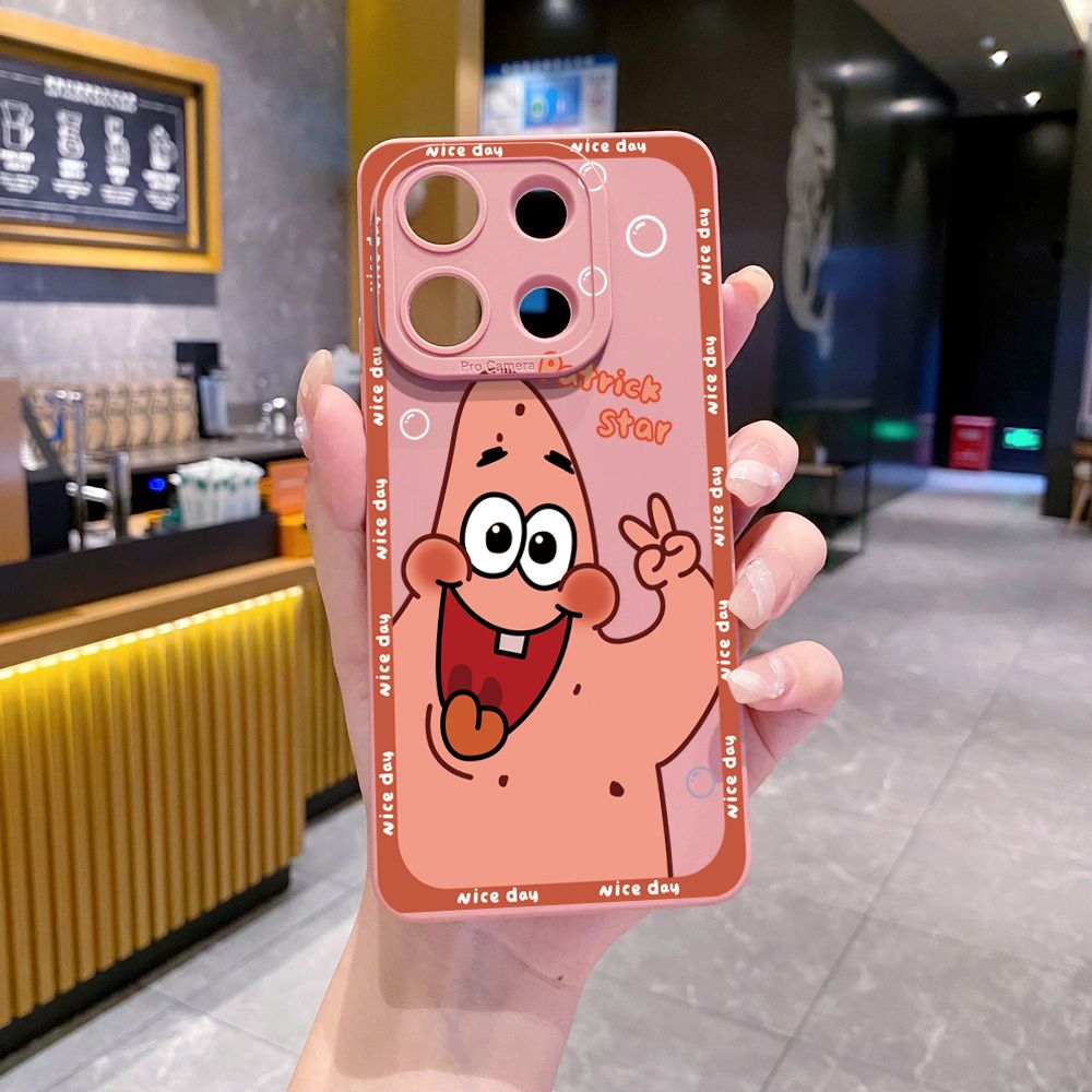 for Xiaomi Redmi Note 13 12 Pro 5G 12S 11S 13C A1 10 Pro 4G 10S Redmi 10C 9C 9S A2 Bubble Sponge Bob Patrick Star Full Protective Case Anti Drop Cover