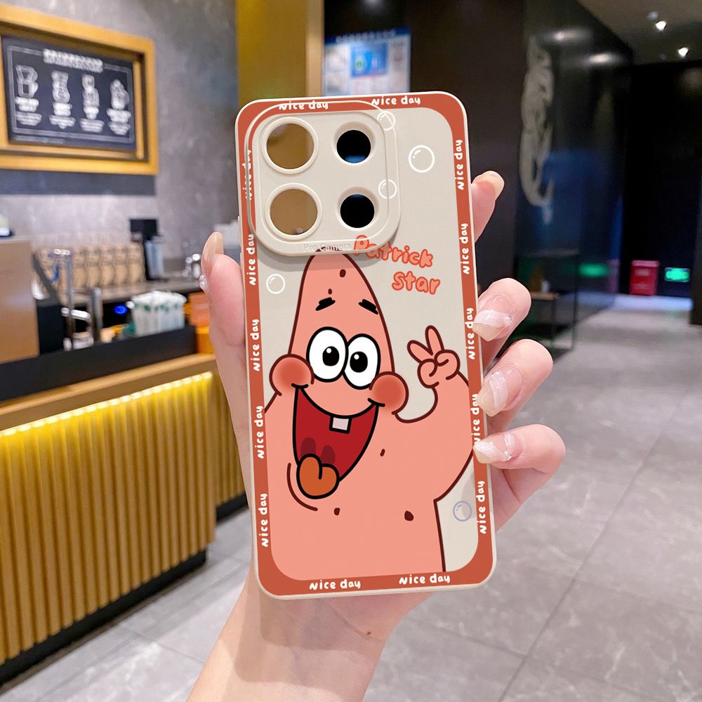 for Xiaomi Redmi Note 13 12 Pro 5G 12S 11S 13C A1 10 Pro 4G 10S Redmi 10C 9C 9S A2 Bubble Sponge Bob Patrick Star Full Protective Case Anti Drop Cover