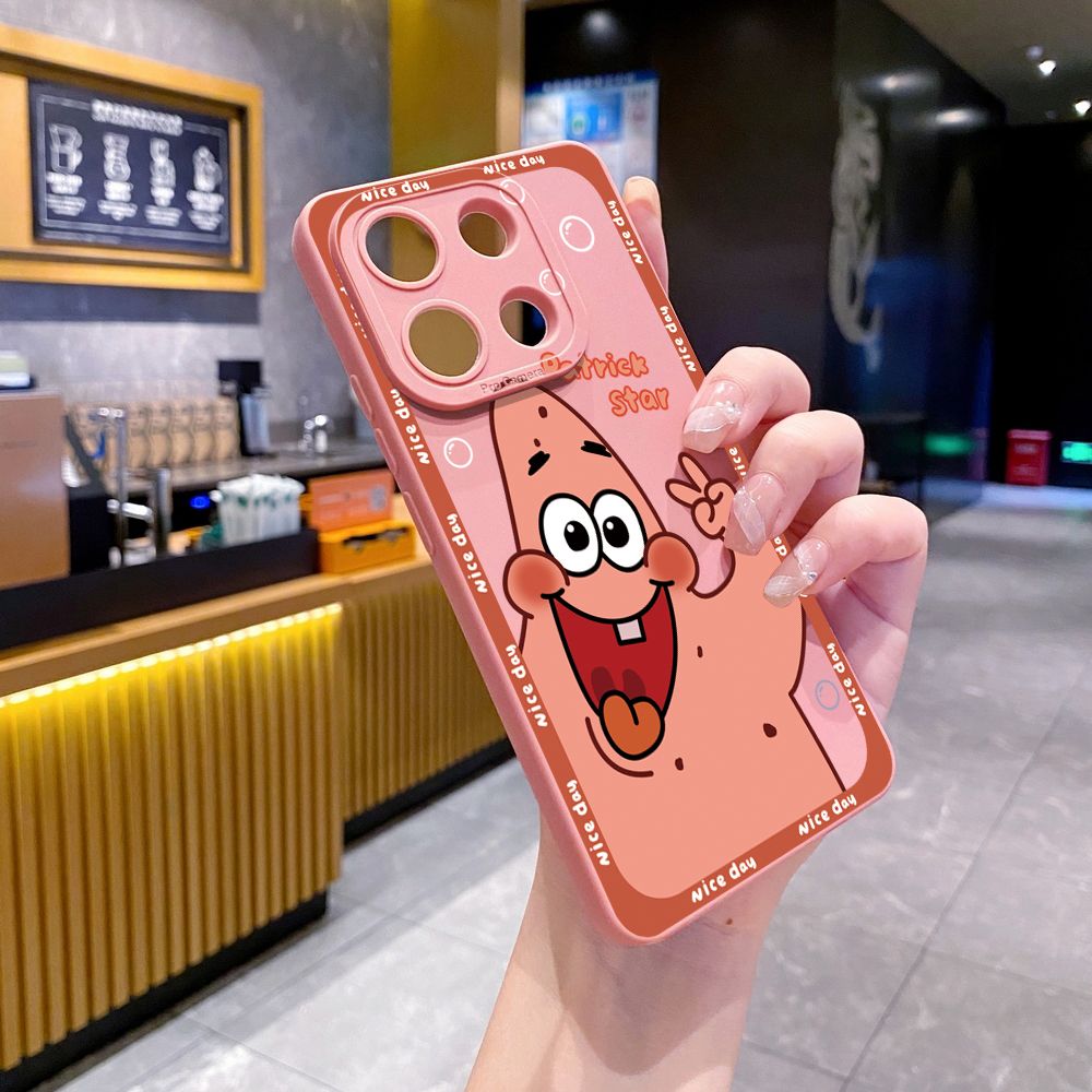 for Xiaomi Redmi Note 13 12 Pro 5G 12S 11S 13C A1 10 Pro 4G 10S Redmi 10C 9C 9S A2 Bubble Sponge Bob Patrick Star Full Protective Case Anti Drop Cover