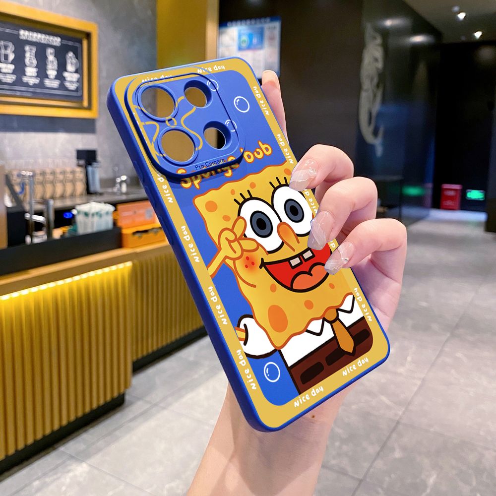 for Xiaomi Redmi Note 13 12 Pro 5G 12S 11S 13C A1 10 Pro 4G 10S Redmi 10C 9C 9S A2 Bubble Sponge Bob Patrick Star Full Protective Case Anti Drop Cover
