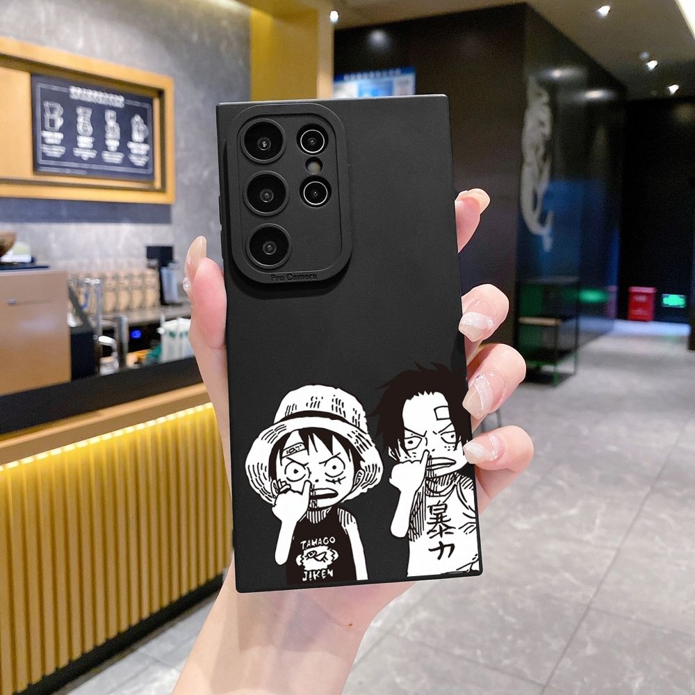 for Samsung Galaxy S24 S23 Ultra S22 Plus Note 20 S21 FE S20 Drawing Pirate Full Protective Case Anti Drop Cover