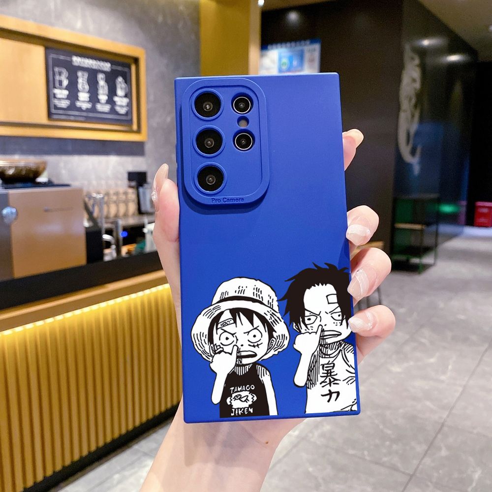 for Samsung Galaxy S24 S23 Ultra S22 Plus Note 20 S21 FE S20 Drawing Pirate Full Protective Case Anti Drop Cover