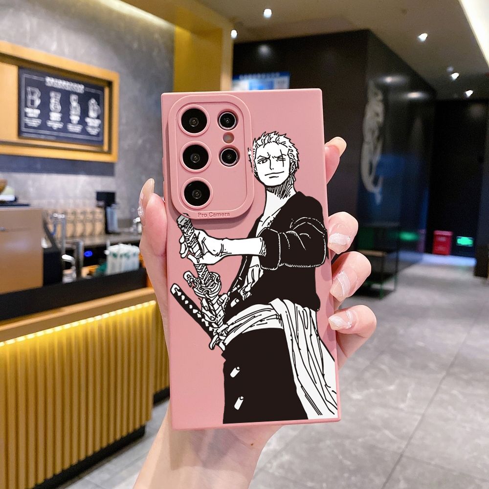 for Samsung Galaxy S24 S23 Ultra S22 Plus Note 20 S21 FE S20 Drawing Pirate Full Protective Case Anti Drop Cover