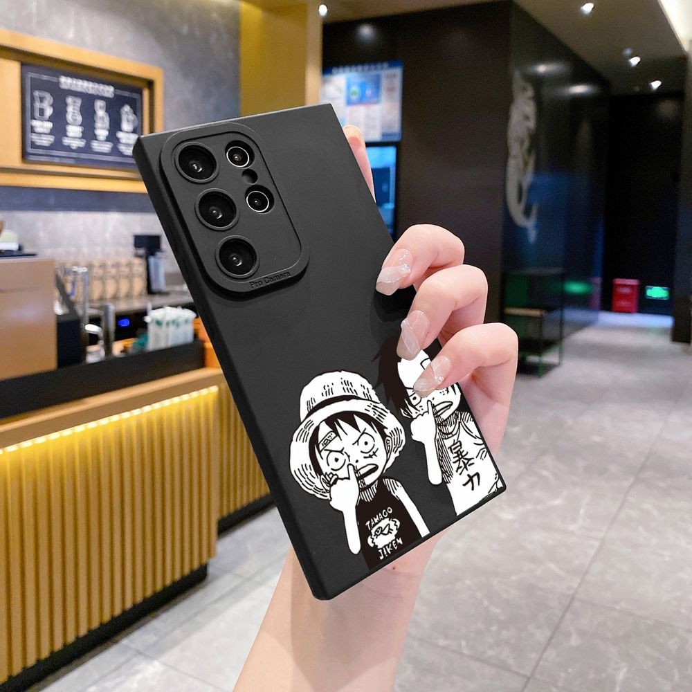 for Samsung Galaxy S24 S23 Ultra S22 Plus Note 20 S21 FE S20 Drawing Pirate Full Protective Case Anti Drop Cover