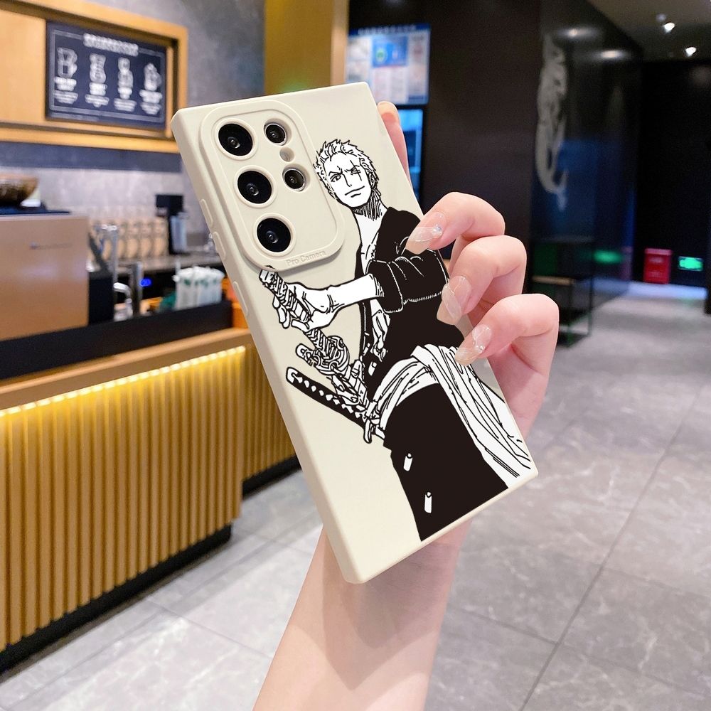 for Samsung Galaxy S24 S23 Ultra S22 Plus Note 20 S21 FE S20 Drawing Pirate Full Protective Case Anti Drop Cover