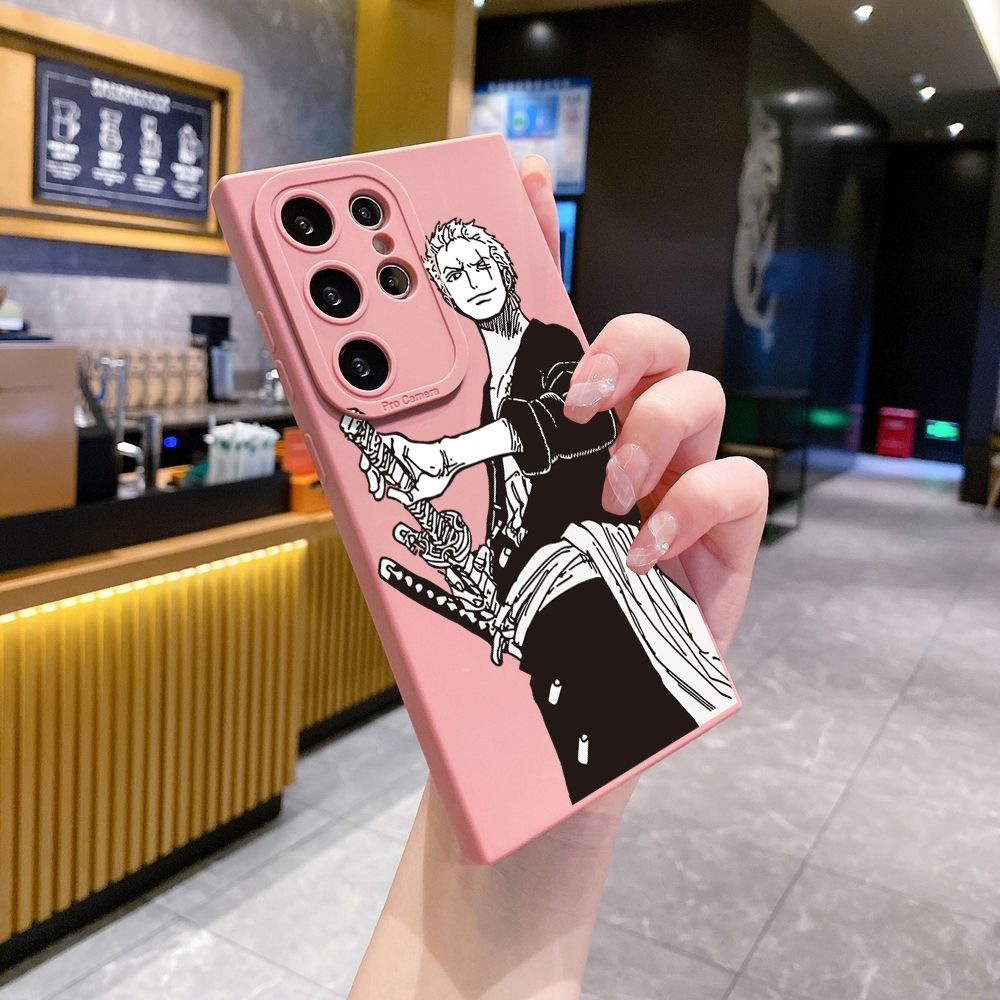 for Samsung Galaxy S24 S23 Ultra S22 Plus Note 20 S21 FE S20 Drawing Pirate Full Protective Case Anti Drop Cover