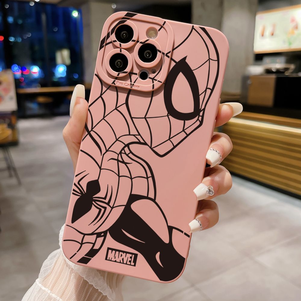 for iPhone 15 Pro Max 14 Plus 13 Pro Max 12 iPhone 11 XR 8 7 SE 2022 XS Max Spider-Man Full Protective Case Anti Drop Cover