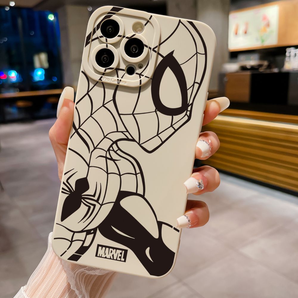 for iPhone 15 Pro Max 14 Plus 13 Pro Max 12 iPhone 11 XR 8 7 SE 2022 XS Max Spider-Man Full Protective Case Anti Drop Cover