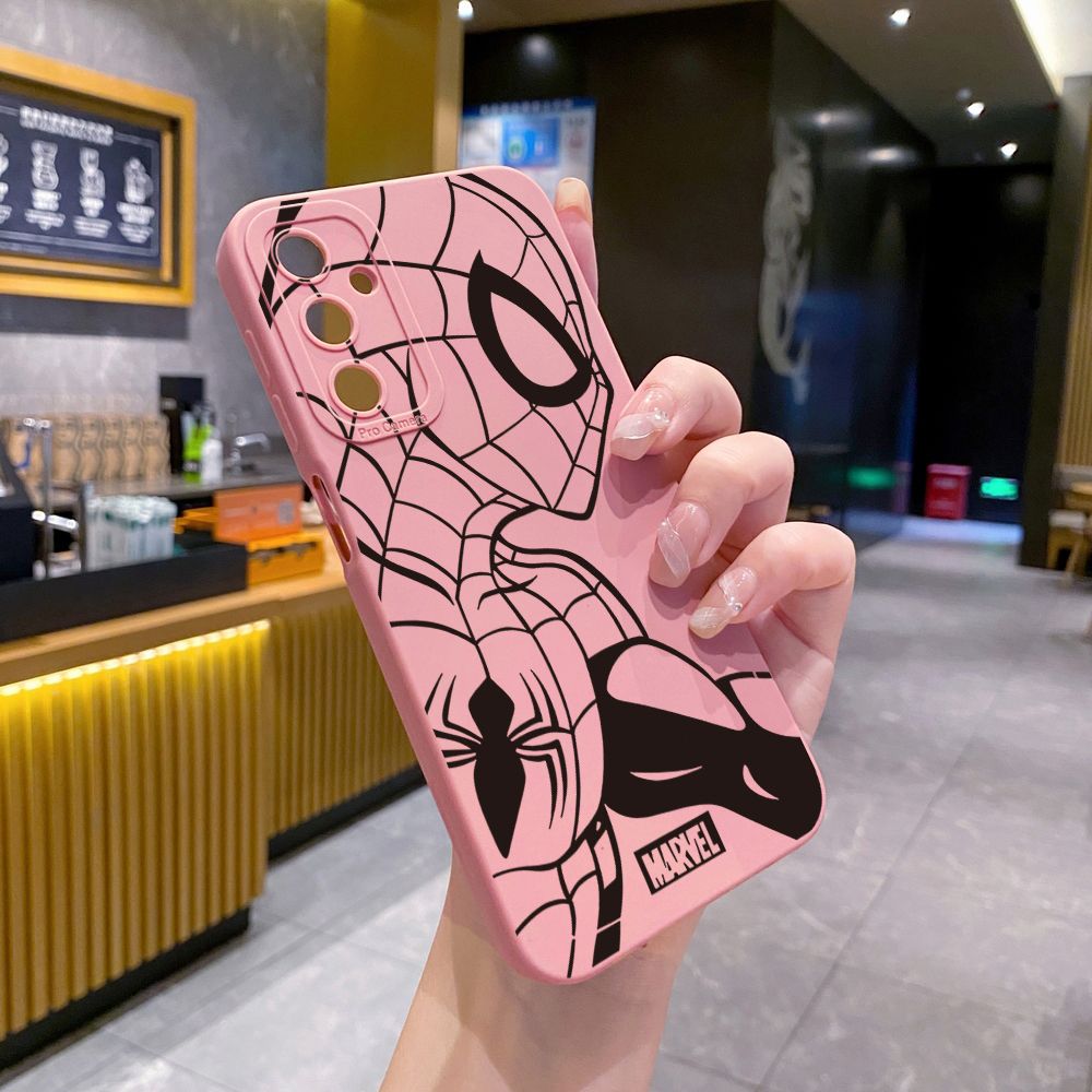 for Samsung Galaxy A15 A05 A35 A55 A04E A14 A24 A34 A54 A33 A53 A73 5G A32 A52S A72 A31 A51 A71 A11 A50 A03S Spider-Man Full Protective Case Anti Drop Cover