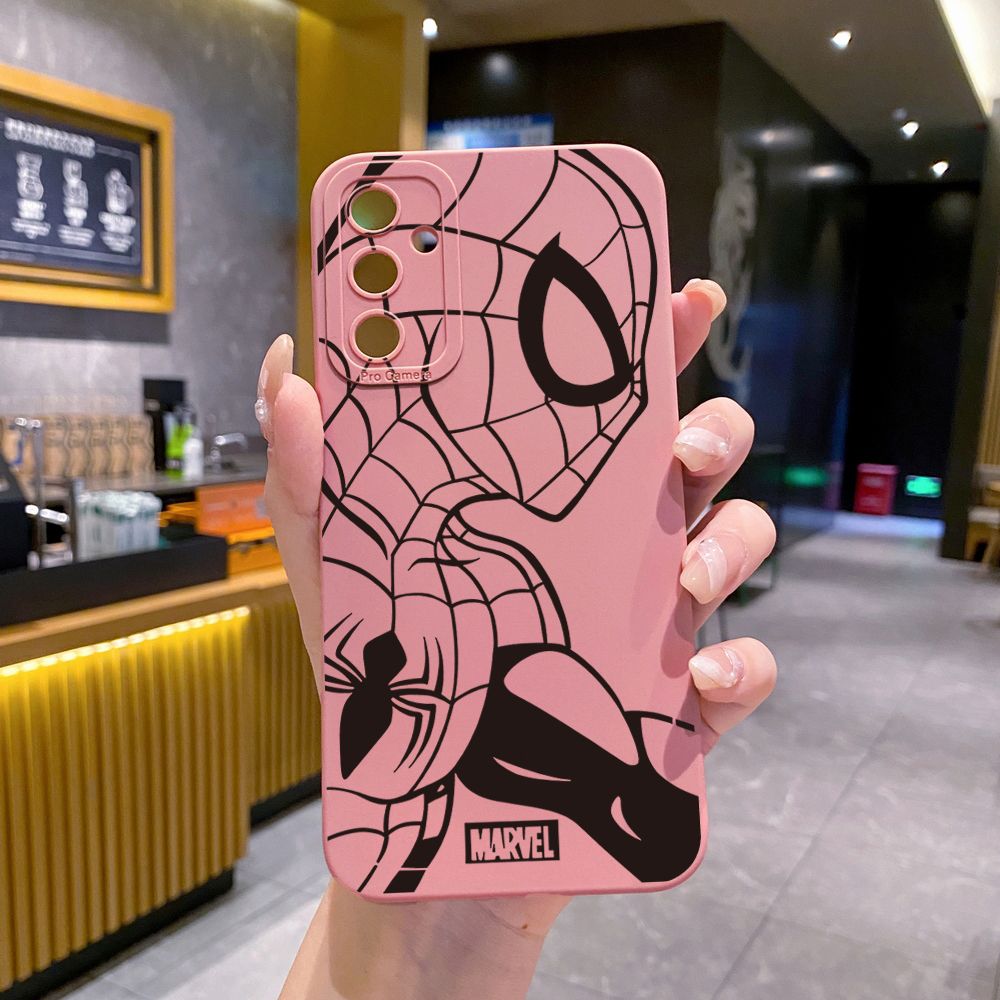 for Samsung Galaxy A15 A05 A35 A55 A04E A14 A24 A34 A54 A33 A53 A73 5G A32 A52S A72 A31 A51 A71 A11 A50 A03S Spider-Man Full Protective Case Anti Drop Cover