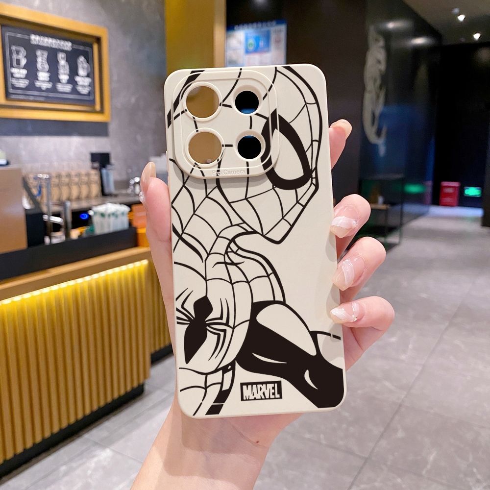 for Xiaomi Redmi Note 13 12 Pro 5G 12S 11S 13C A1 10 Pro 4G 10S Redmi 10C 9C 9S A2 Spider-Man Full Protective Case Anti Drop Cover