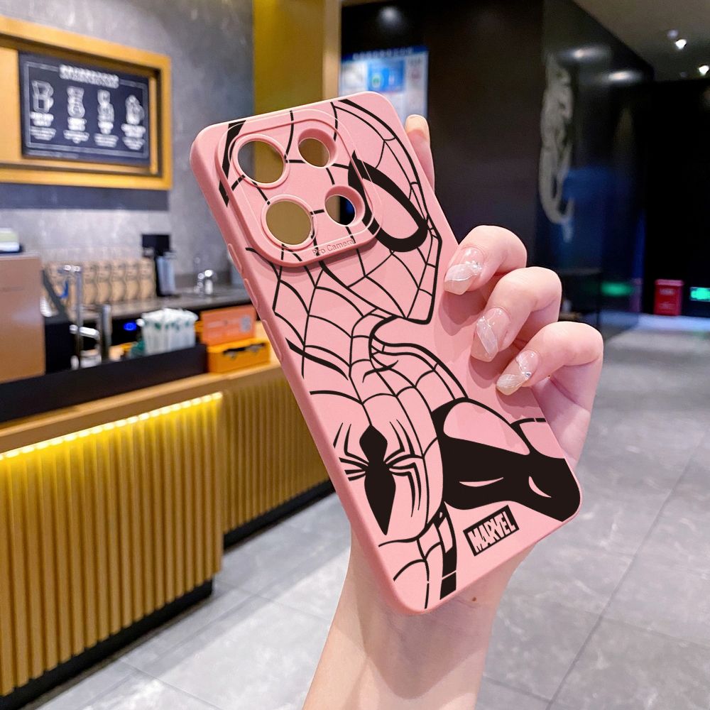 for Xiaomi Redmi Note 13 12 Pro 5G 12S 11S 13C A1 10 Pro 4G 10S Redmi 10C 9C 9S A2 Spider-Man Full Protective Case Anti Drop Cover