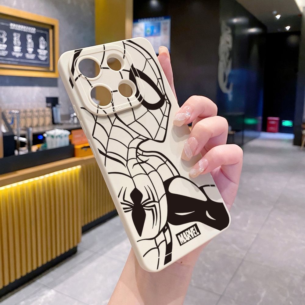 for Xiaomi Redmi Note 13 12 Pro 5G 12S 11S 13C A1 10 Pro 4G 10S Redmi 10C 9C 9S A2 Spider-Man Full Protective Case Anti Drop Cover
