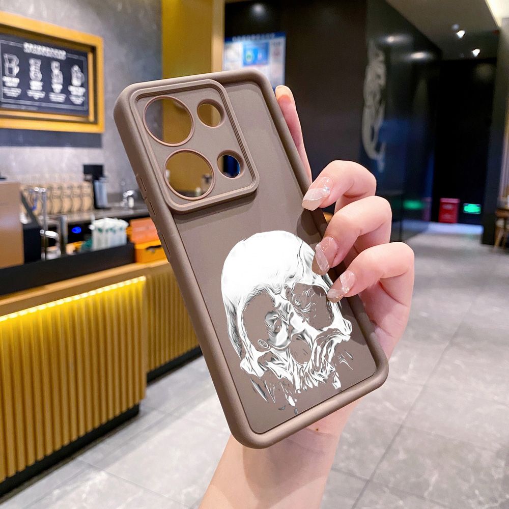 for Xiaomi Redmi Note 13 Pro 5G 12S 4G 12 Turbo 11S 13C 12C Couple Skull Coconut Tree Full Protective Phone Case Anti Drop Cover