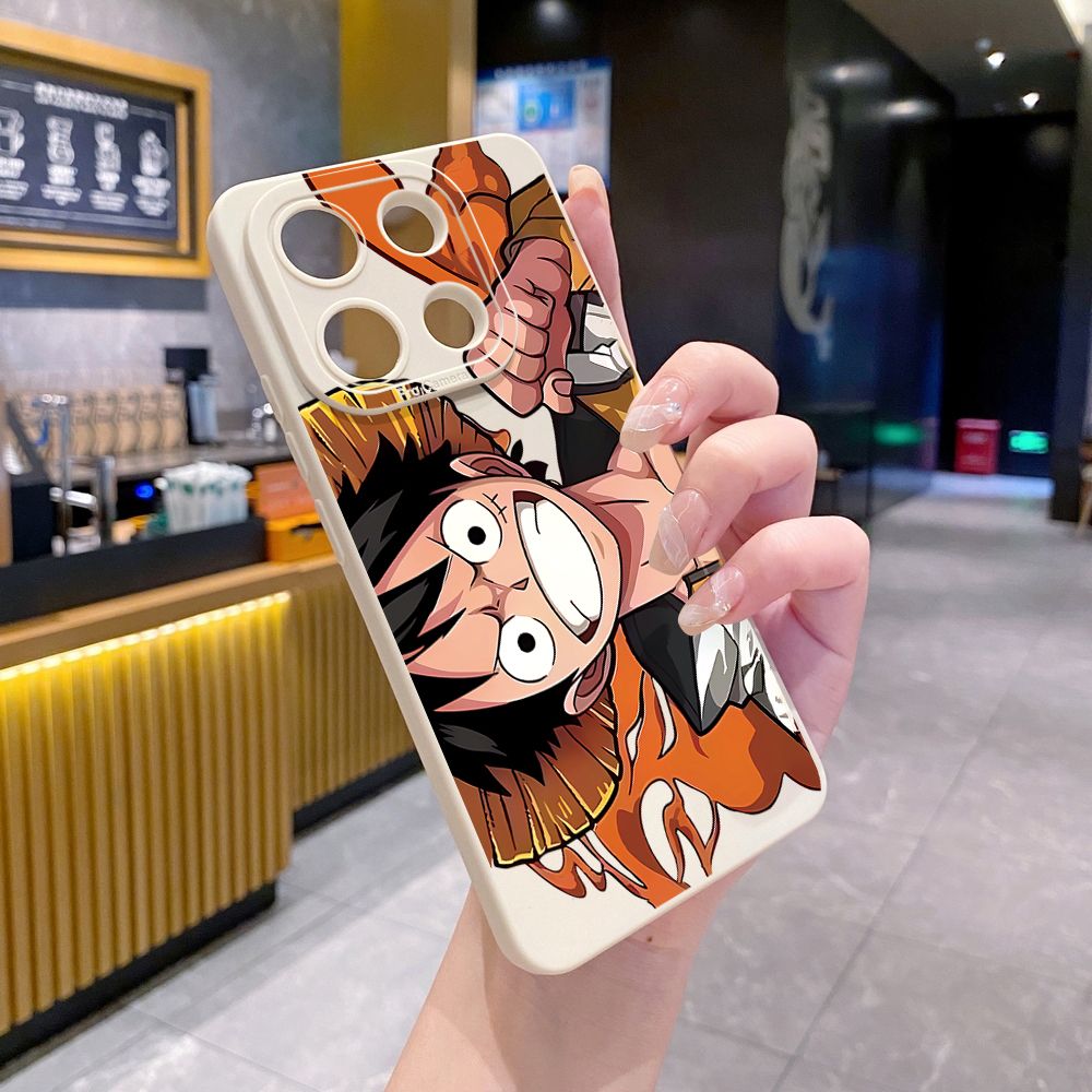 for Xiaomi Redmi Note 13 12 Pro 5G 12S 11S 13C A1 10 Pro 4G 10S Redmi 10C 9C 9S A2 Zoro Luffy Full Protective Case Anti Drop Cover