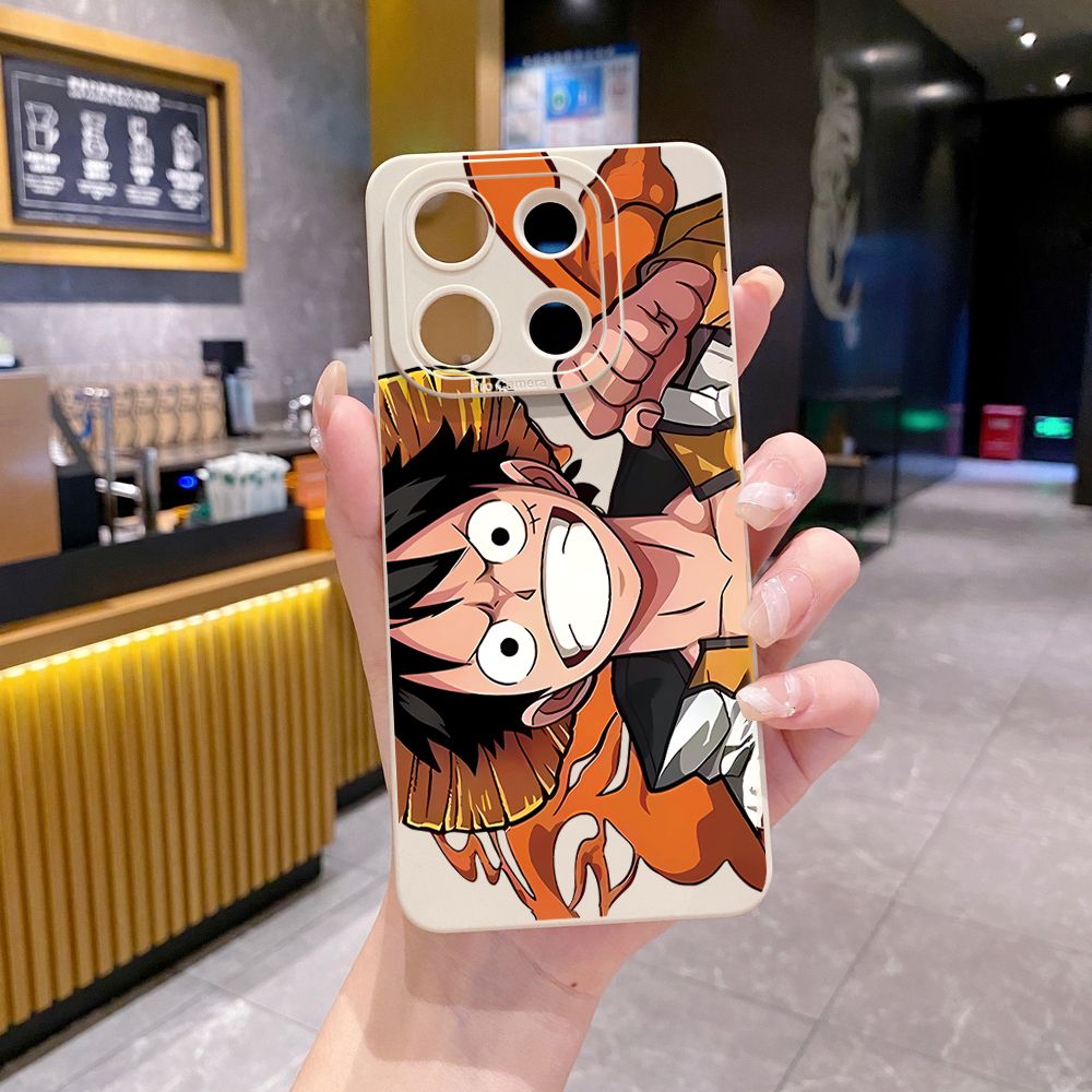 for Xiaomi Redmi Note 13 12 Pro 5G 12S 11S 13C A1 10 Pro 4G 10S Redmi 10C 9C 9S A2 Zoro Luffy Full Protective Case Anti Drop Cover