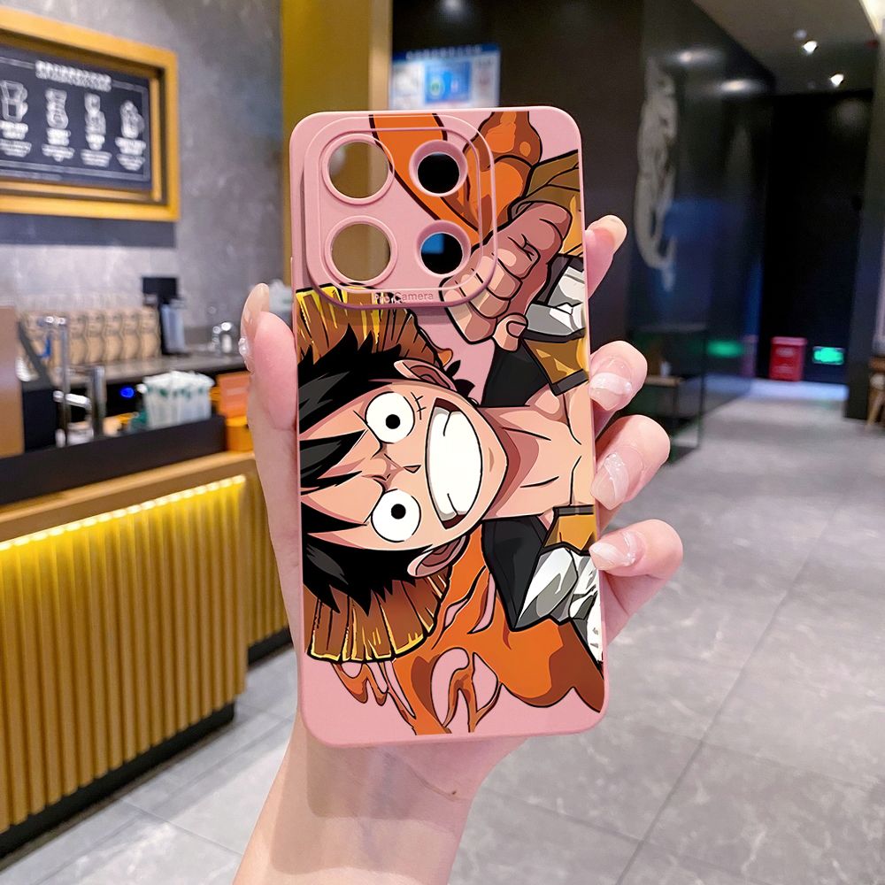 for Xiaomi Redmi Note 13 12 Pro 5G 12S 11S 13C A1 10 Pro 4G 10S Redmi 10C 9C 9S A2 Zoro Luffy Full Protective Case Anti Drop Cover