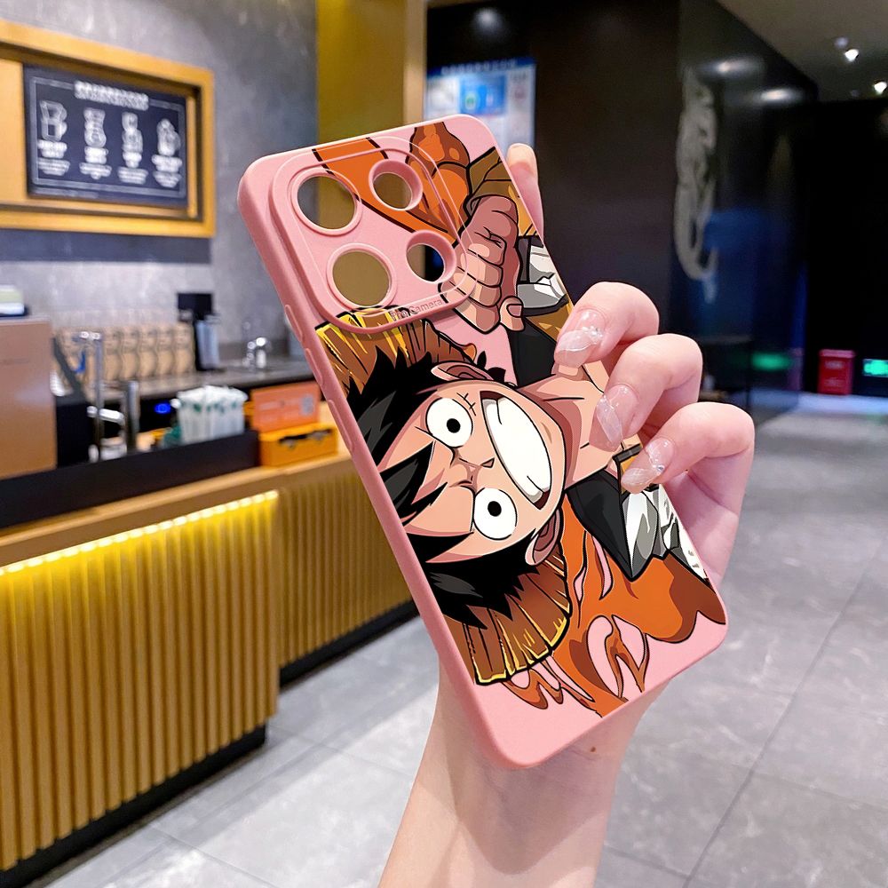 for Xiaomi Redmi Note 13 12 Pro 5G 12S 11S 13C A1 10 Pro 4G 10S Redmi 10C 9C 9S A2 Zoro Luffy Full Protective Case Anti Drop Cover