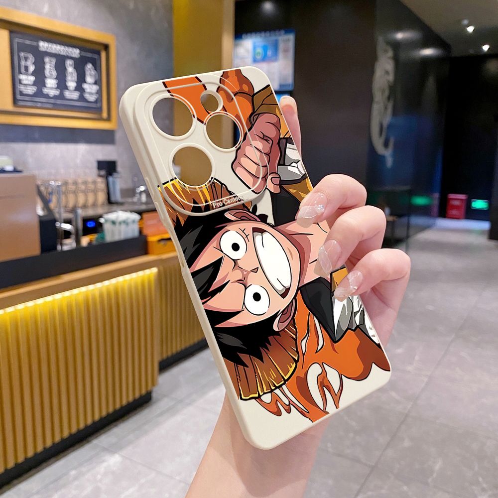 for Infinix Hot 40i 40 Pro Note 12 G96 Note 30 Hot 20 Play 20S 12i 30i 20i 10S 11 10 Play 11S 10i Smart 7 6 HD X6511 X657B X6512 Zero 30 5G Zoro Luffy Full Protective Case Anti Drop Cover