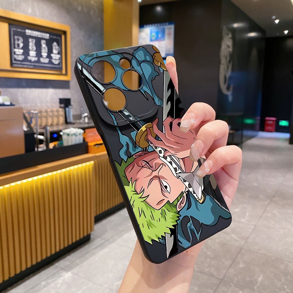 for Infinix Hot 40i 40 Pro Note 12 G96 Note 30 Hot 20 Play 20S 12i 30i 20i 10S 11 10 Play 11S 10i Smart 7 6 HD X6511 X657B X6512 Zero 30 5G Zoro Luffy Full Protective Case Anti Drop Cover