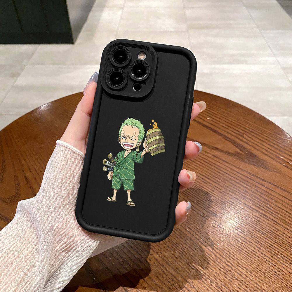 for Samsung Galaxy S24 S23 Ultra S22 Plus S21 FE S20 One Piece Roronoa Zoro Nami Full Protective Phone Case Anti Drop Cover