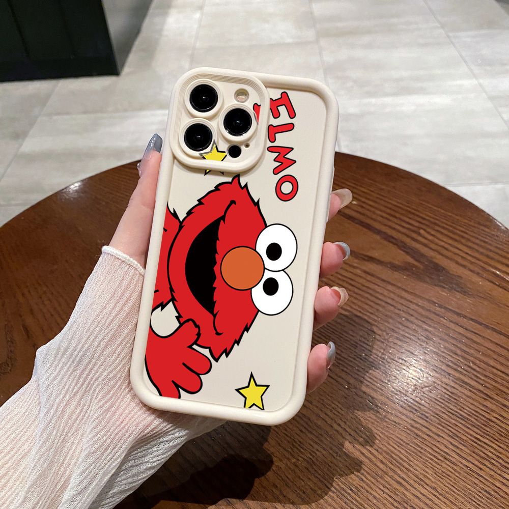 for Samsung Galaxy S24 S23 Ultra S22 Plus S21 FE S20 Cookie Monster Elmo Full Protective Phone Case Anti Drop Cover