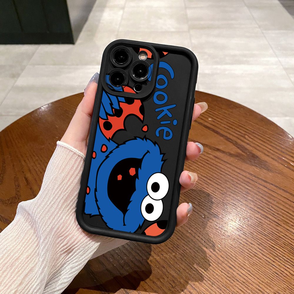 for Samsung Galaxy S24 S23 Ultra S22 Plus S21 FE S20 Cookie Monster Elmo Full Protective Phone Case Anti Drop Cover