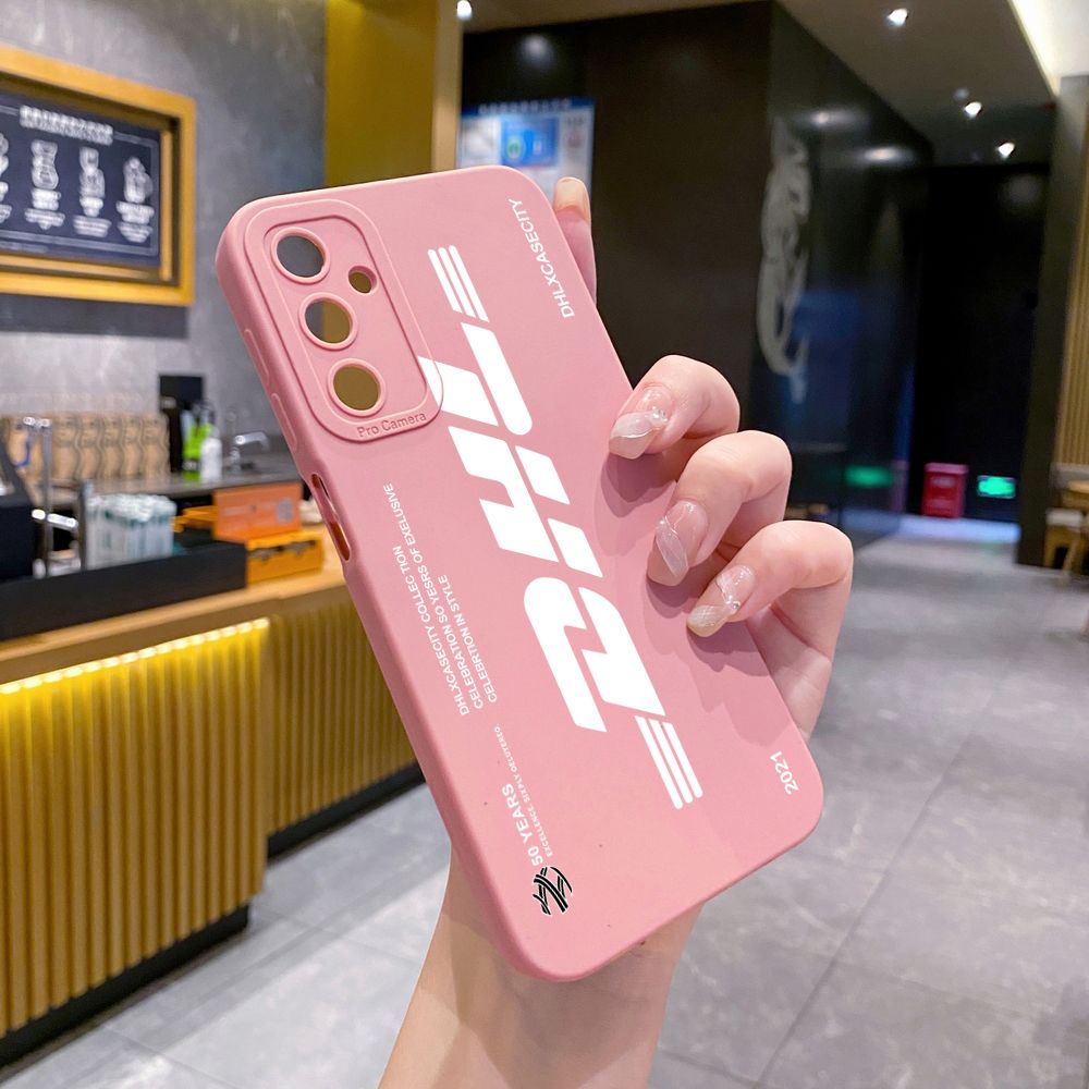 for Samsung Galaxy A15 A05 A35 A55 A04E A14 A24 A34 A54 A33 A53 A73 5G A32 A52S A72 A31 A51 A71 A11 A50 A03S DHL Barcode Label Full Protective Case Anti Drop Cover