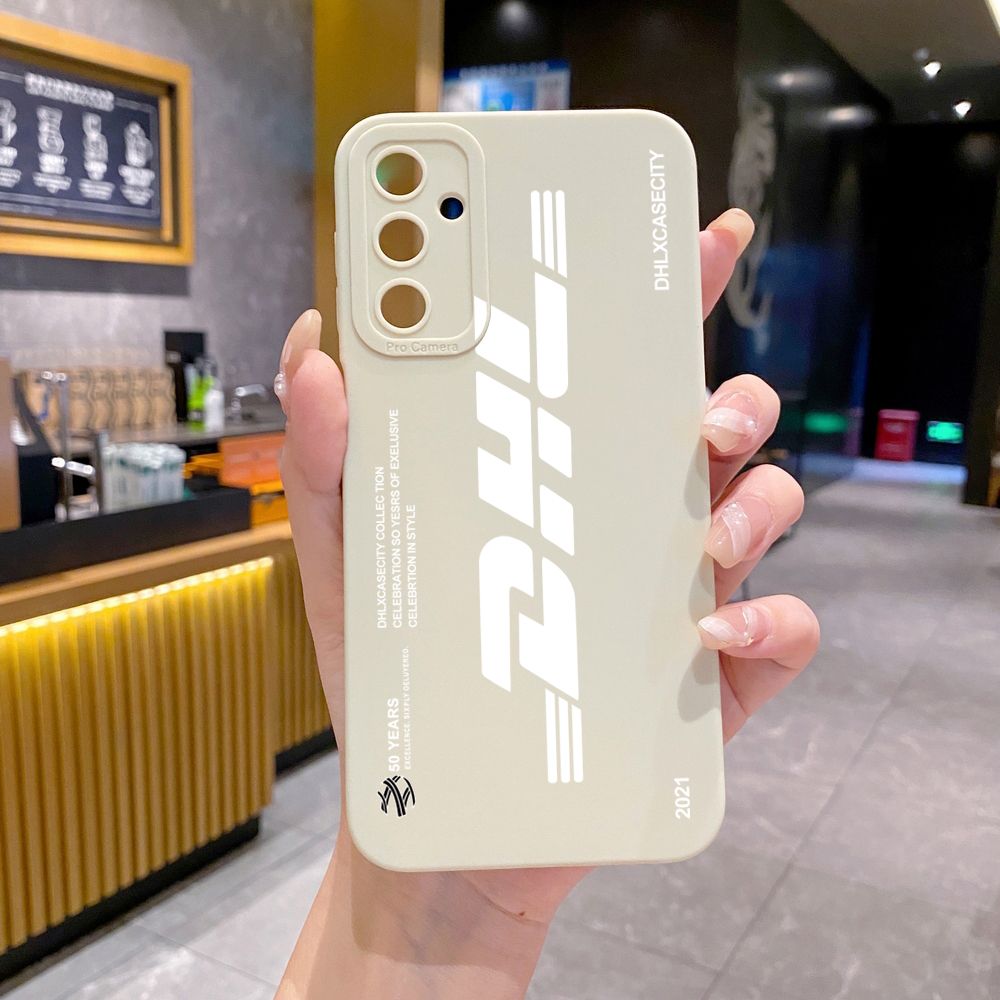 for Samsung Galaxy A15 A05 A35 A55 A04E A14 A24 A34 A54 A33 A53 A73 5G A32 A52S A72 A31 A51 A71 A11 A50 A03S DHL Barcode Label Full Protective Case Anti Drop Cover