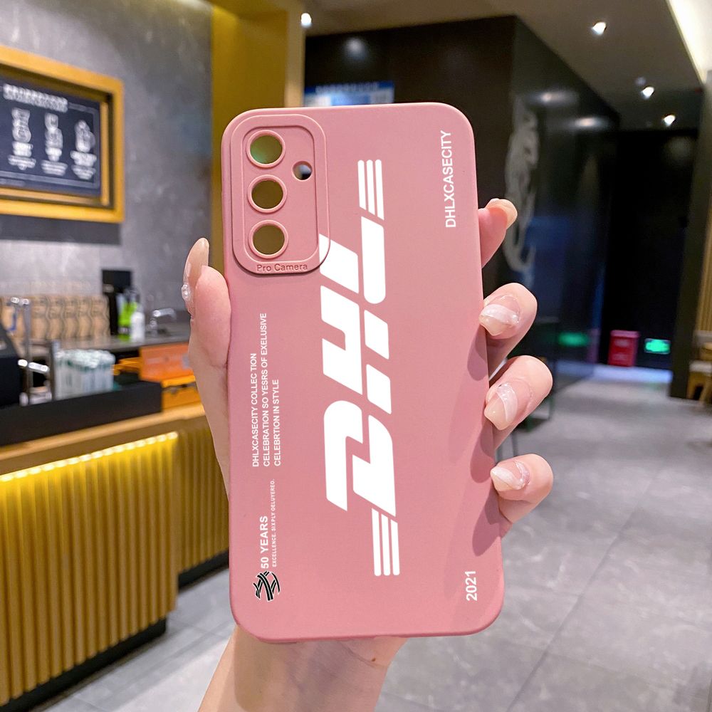 for Samsung Galaxy A15 A05 A35 A55 A04E A14 A24 A34 A54 A33 A53 A73 5G A32 A52S A72 A31 A51 A71 A11 A50 A03S DHL Barcode Label Full Protective Case Anti Drop Cover