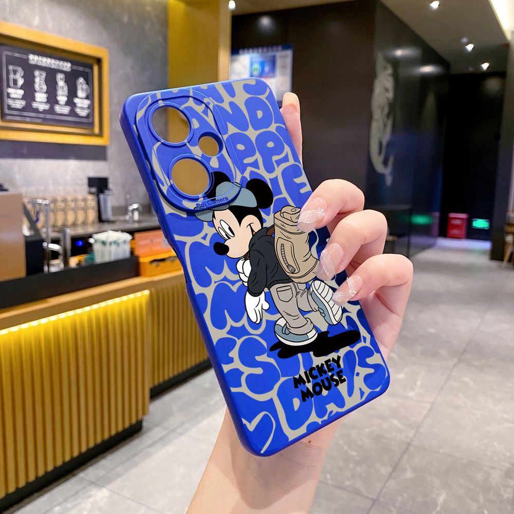 for VIVO Y17S Y27 Y15A Y15S T1 5G T1X Y02S Y21S Y21A Y02 Y02A Y36 Y33S Y12S Y11S Y12A Y01 Y1S Y20s Y20A Y22 Couple Mickey Minnie Full Protective Case Anti Drop Cover