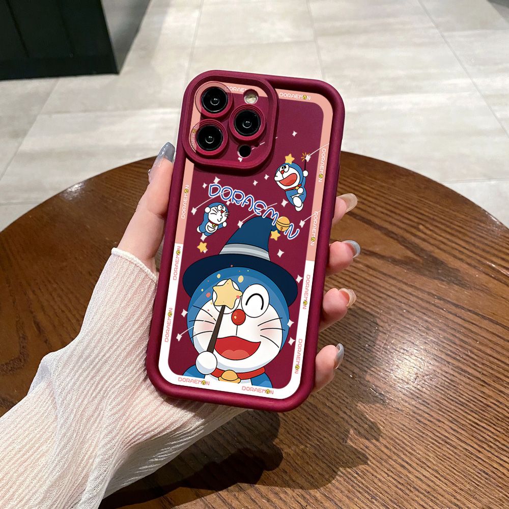 for Samsung Galaxy S24 S23 Ultra S22 Plus S21 FE S20 Music Magic Doraemon Full Protective Phone Case Anti Drop Cover