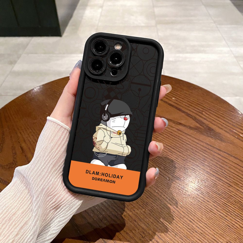 for Samsung Galaxy S24 S23 Ultra S22 Plus S21 FE S20 Music Magic Doraemon Full Protective Phone Case Anti Drop Cover