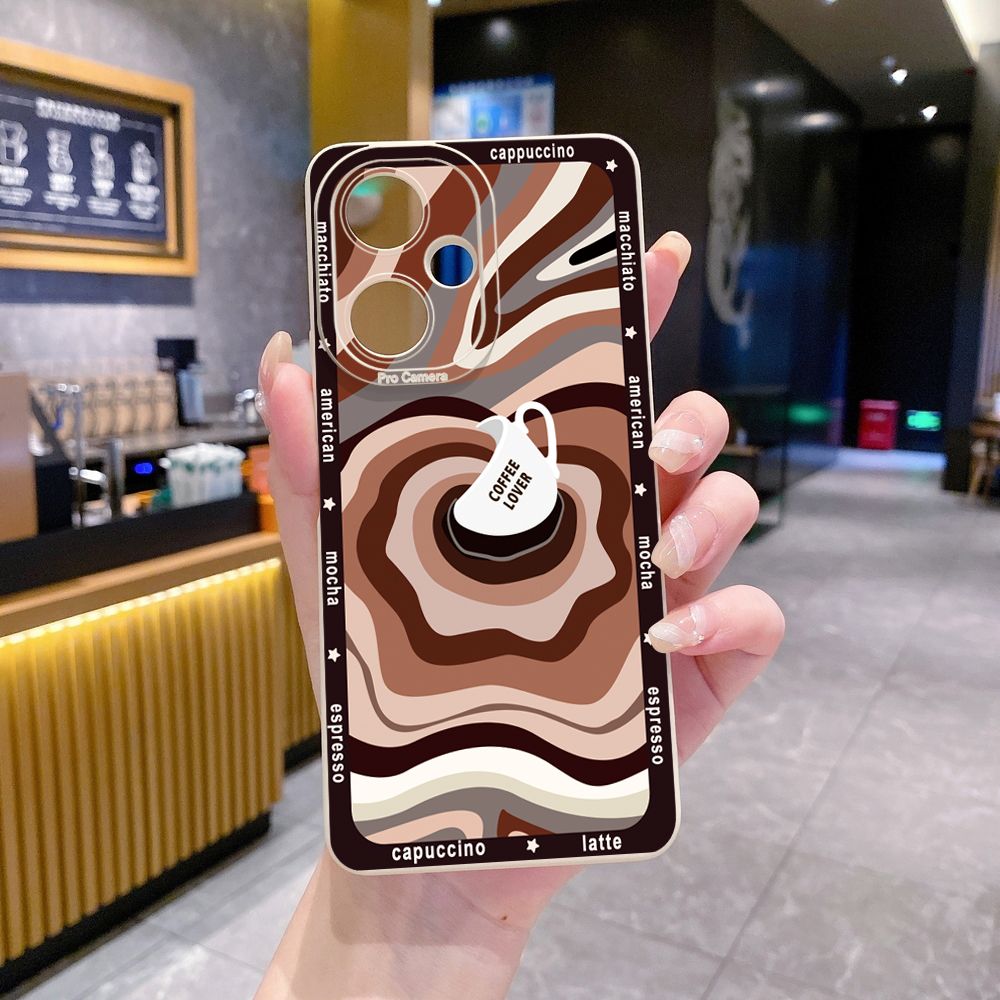 for VIVO Y17S Y27 Y15A Y15S T1 5G T1X Y02S Y21S Y21A Y02 Y02A Y36 Y33S Y12S Y11S Y12A Y01 Y1S Y20s Y20A Y22 Liquid Coffe Full Protective Case Anti Drop Cover
