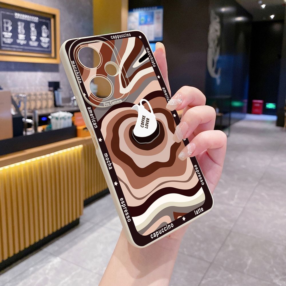 for VIVO Y17S Y27 Y15A Y15S T1 5G T1X Y02S Y21S Y21A Y02 Y02A Y36 Y33S Y12S Y11S Y12A Y01 Y1S Y20s Y20A Y22 Liquid Coffe Full Protective Case Anti Drop Cover