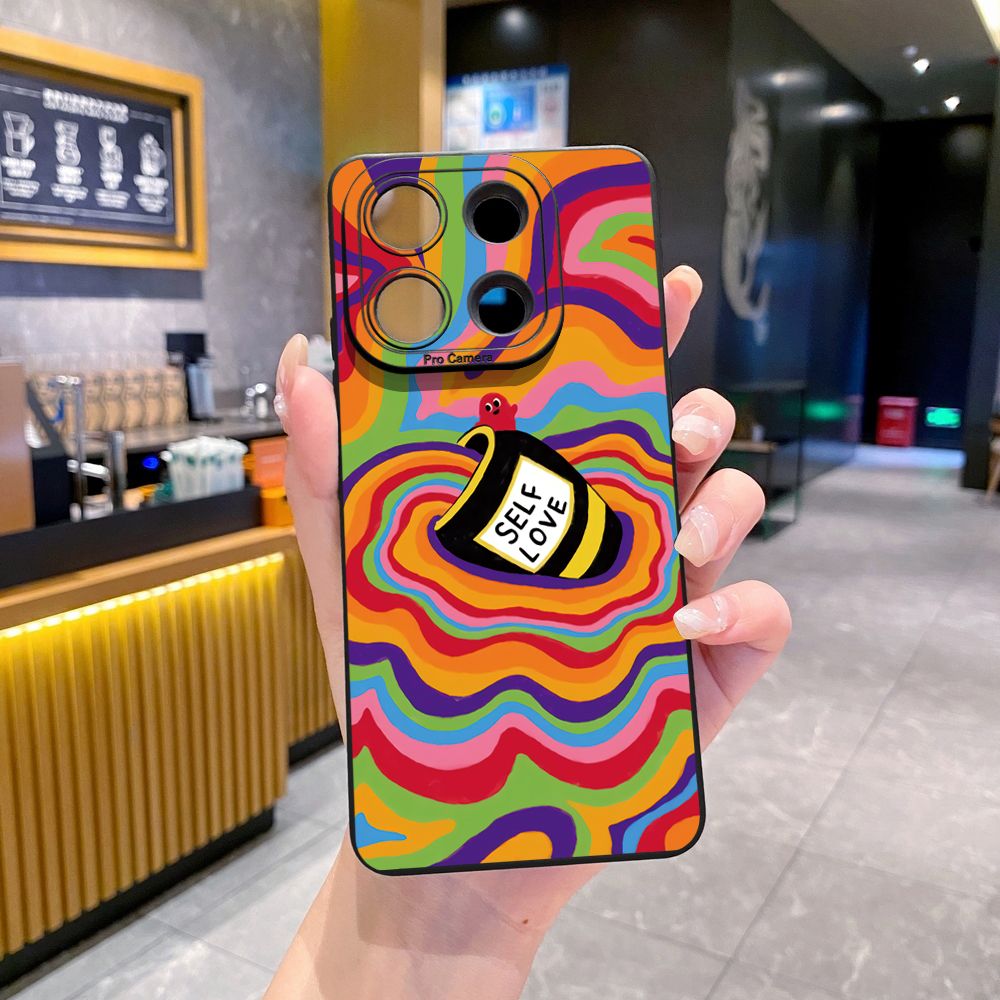 for Xiaomi Redmi Note 13 12 Pro 5G 12S 11S 13C A1 10 Pro 4G 10S Redmi 10C 9C 9S A2 Liquid Coffe Full Protective Case Anti Drop Cover