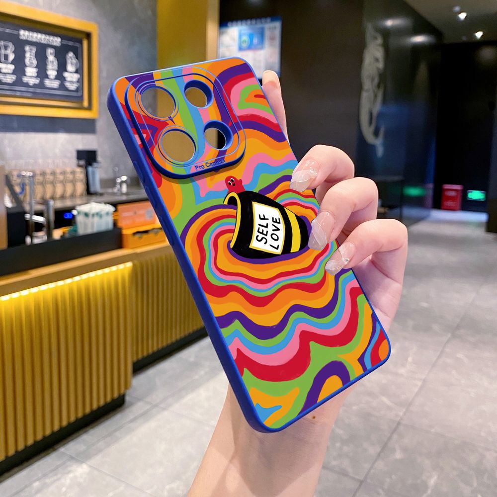 for Xiaomi Redmi Note 13 12 Pro 5G 12S 11S 13C A1 10 Pro 4G 10S Redmi 10C 9C 9S A2 Liquid Coffe Full Protective Case Anti Drop Cover