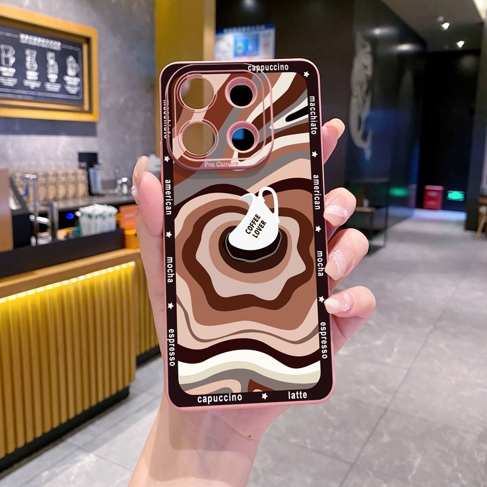 for Xiaomi Redmi Note 13 12 Pro 5G 12S 11S 13C A1 10 Pro 4G 10S Redmi 10C 9C 9S A2 Liquid Coffe Full Protective Case Anti Drop Cover